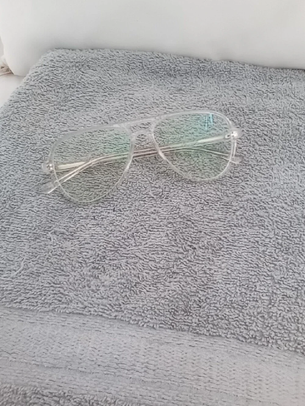 Clear Aviator Sunglasses for Women - Transparent Frame And Lenses